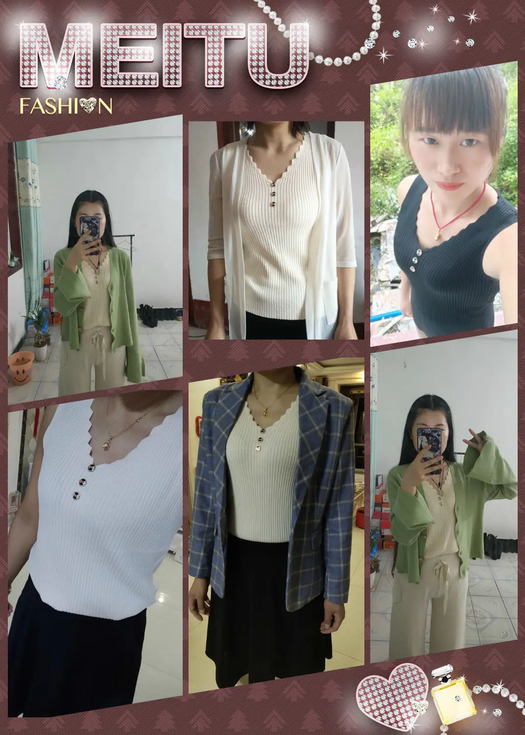 2021 Summer Ice Silk Knitted Camisole Vest Women — feature 1