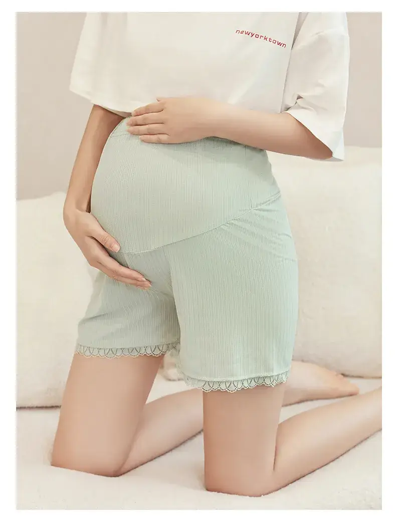 Maternity White Lace Shorts for Pregnant Women — feature 18
