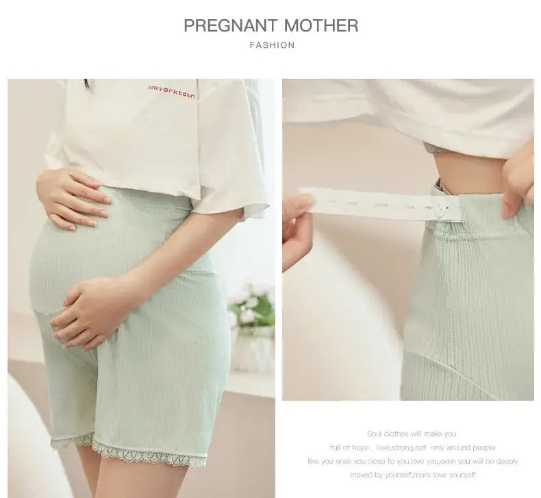 Maternity White Lace Shorts for Pregnant Women — feature 19