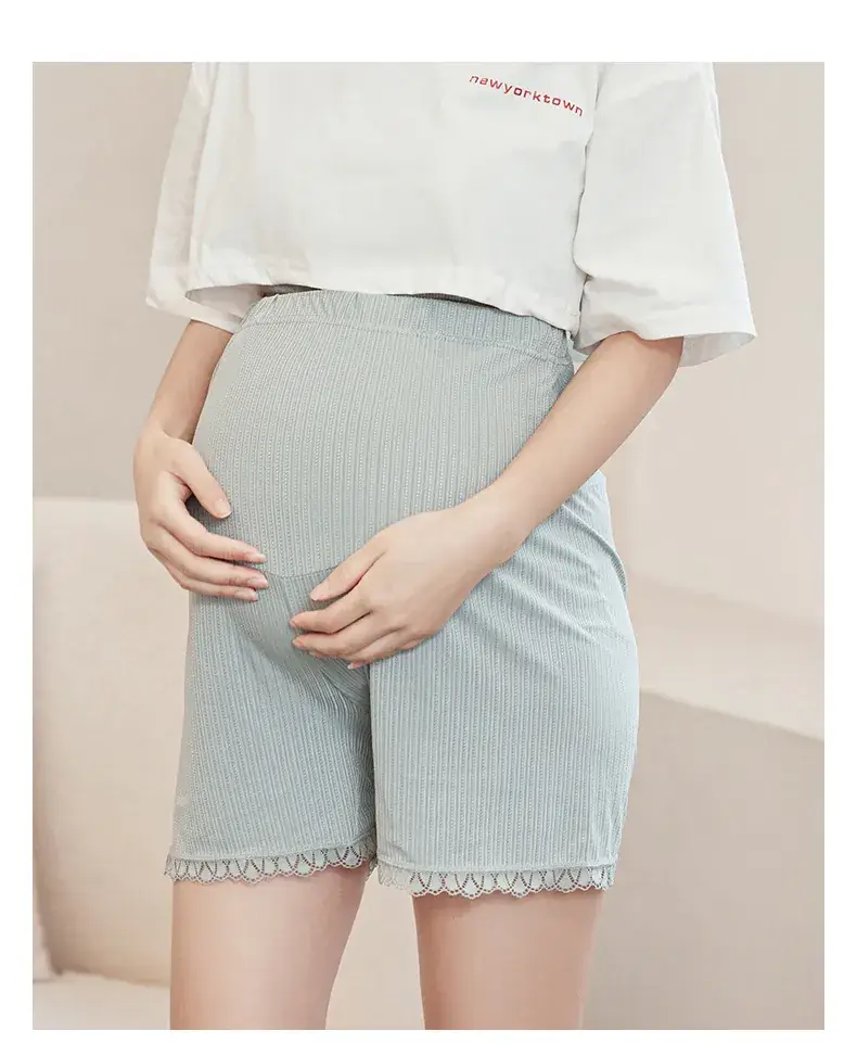 Maternity White Lace Shorts for Pregnant Women — feature 20