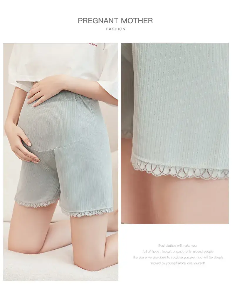 Maternity White Lace Shorts for Pregnant Women — feature 22
