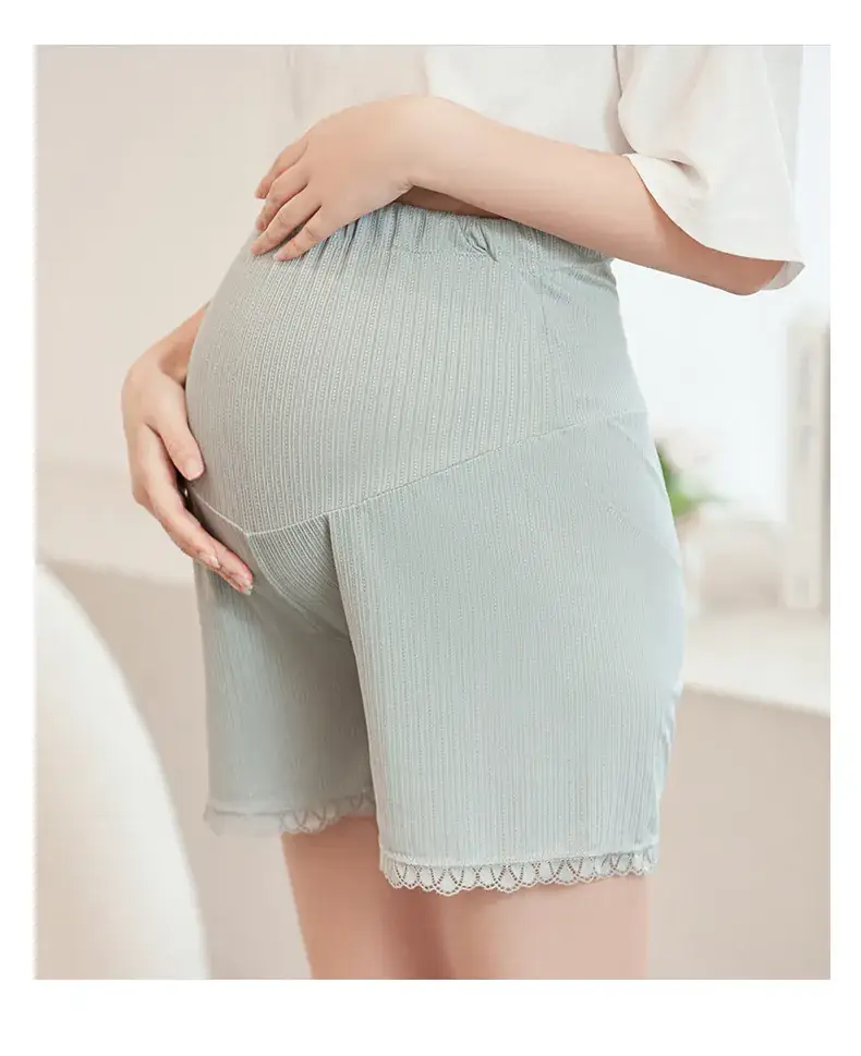 Maternity White Lace Shorts for Pregnant Women — feature 23