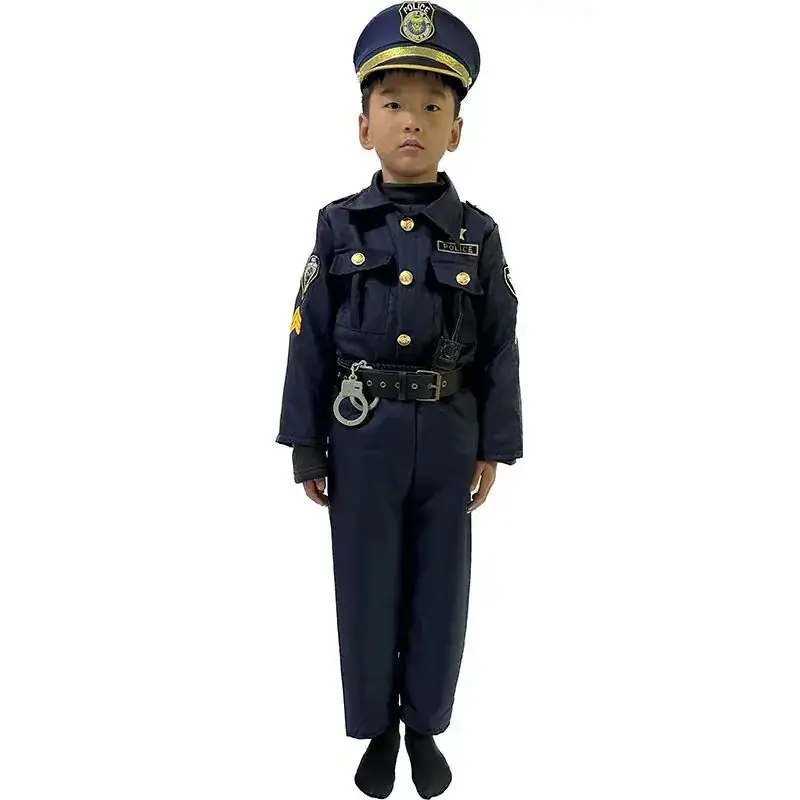 Kids Police Uniform Halloween Costume for Boys - Image 4