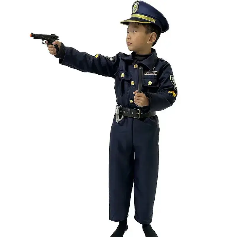 Kids Police Uniform Halloween Costume for Boys - Image 6
