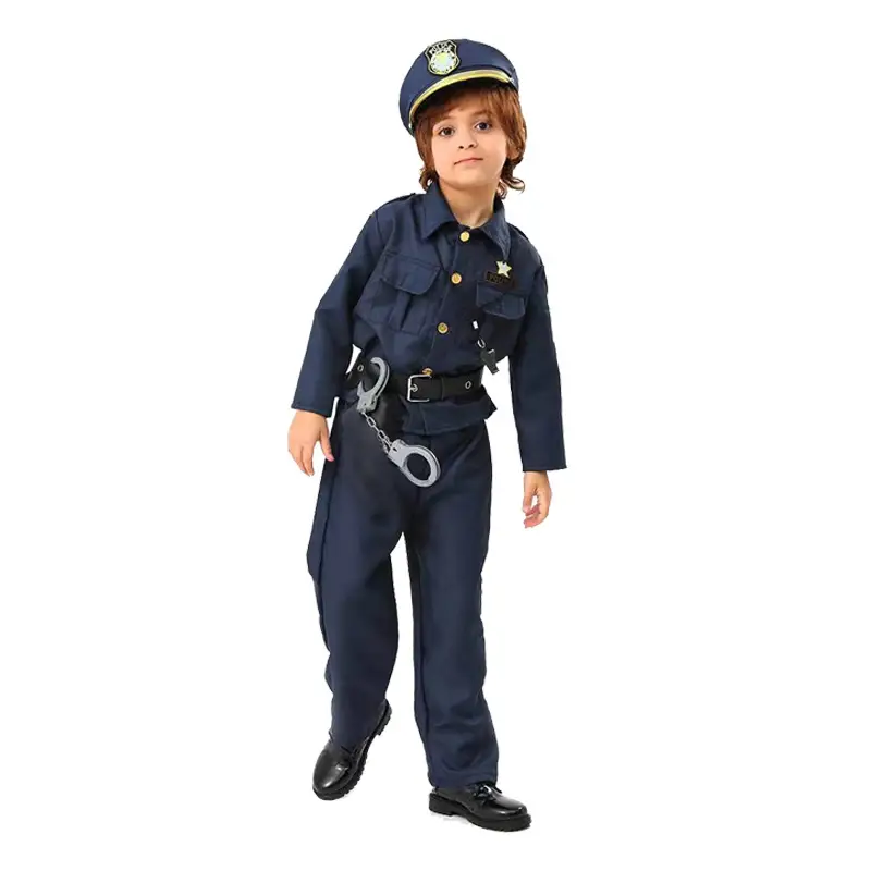 Kids Police Uniform Halloween Costume for Boys — feature 2