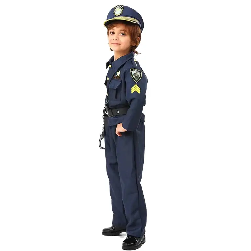 Kids Police Uniform Halloween Costume for Boys — feature 3