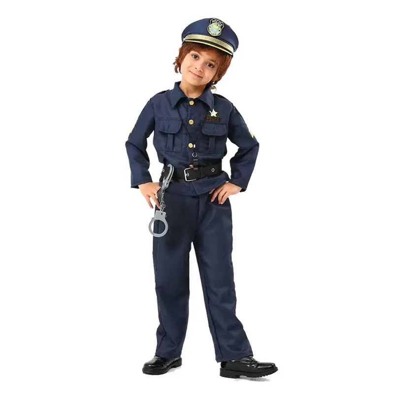 Kids Police Uniform Halloween Costume for Boys — feature 4
