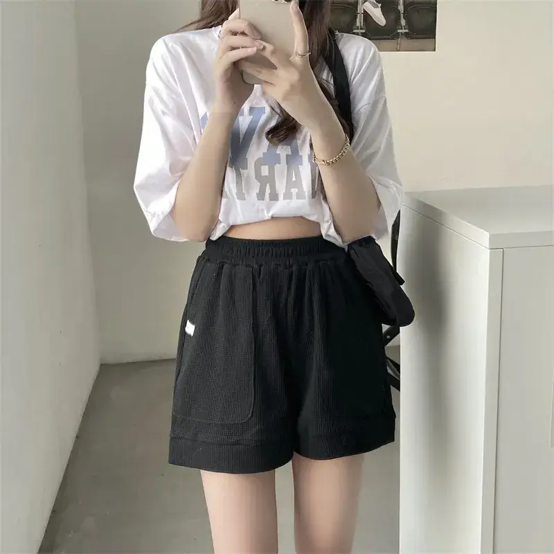 Women's Waffle Shorts Brown 34x38 — feature 4