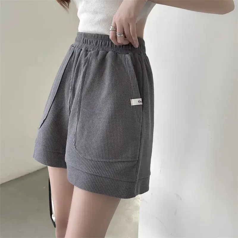 Women's Waffle Shorts Brown 34x38 — feature 6