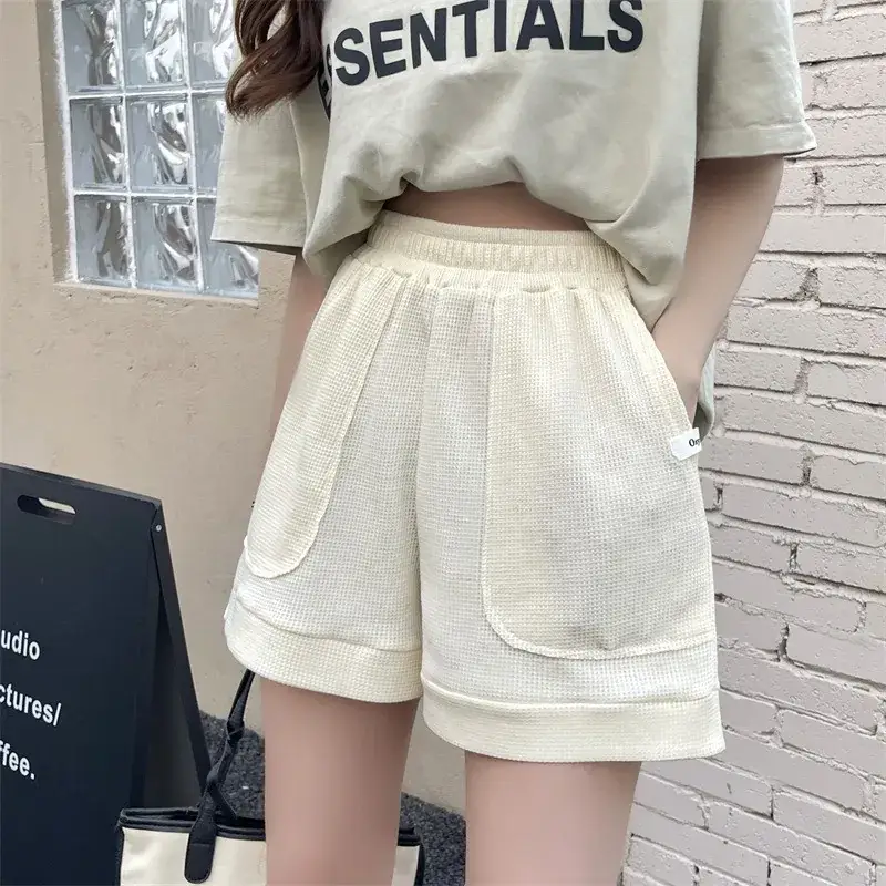 Women's Waffle Shorts Brown 34x38 — feature 7