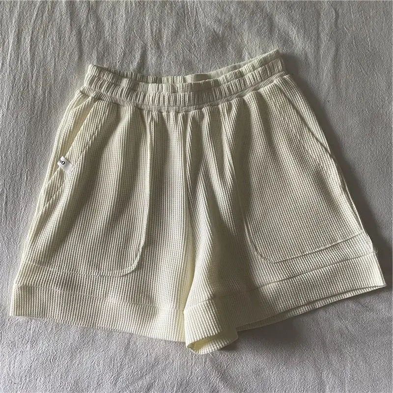 Women's Waffle Shorts Brown 34x38 - Image 2