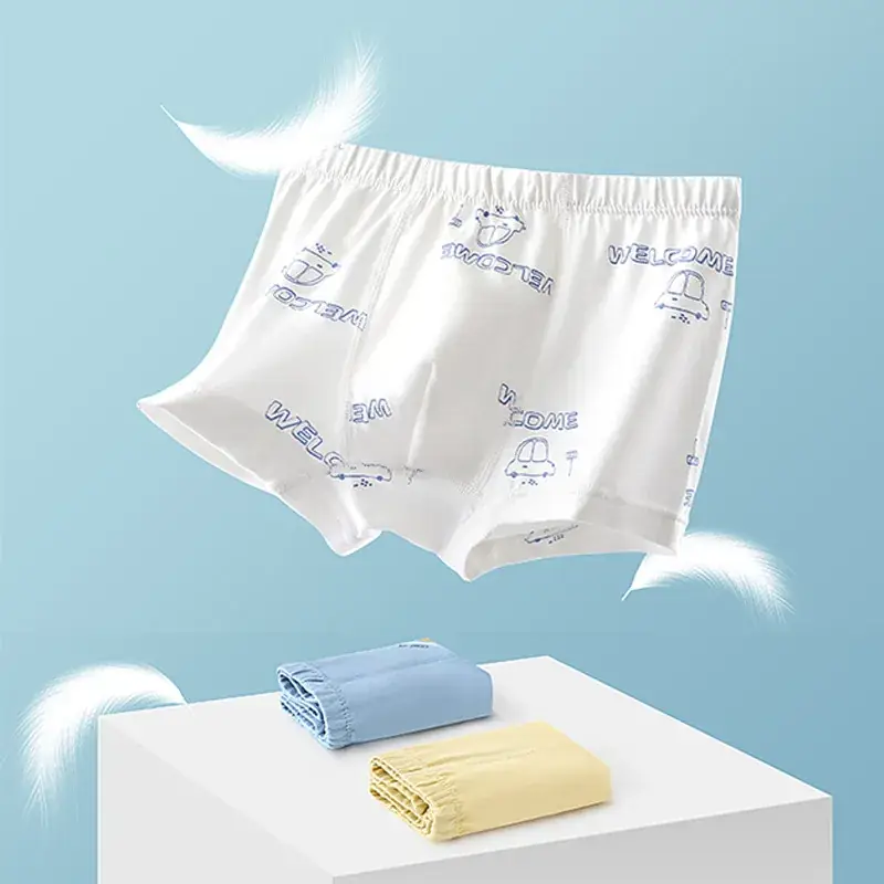 New Kids Cotton Boxer Underwear Blue & White Pack - Image 19