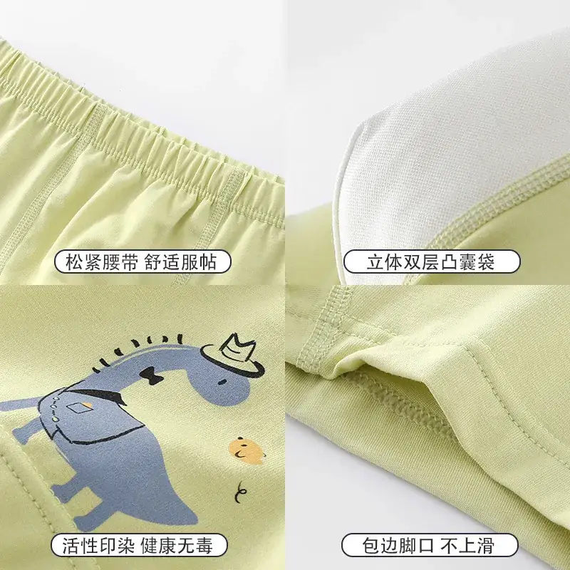 New Kids Cotton Boxer Underwear Blue & White Pack - Image 20
