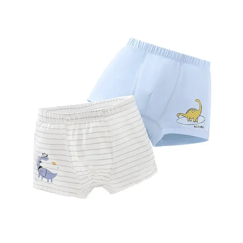 New Kids Cotton Boxer Underwear Blue & White Pack - Image 22