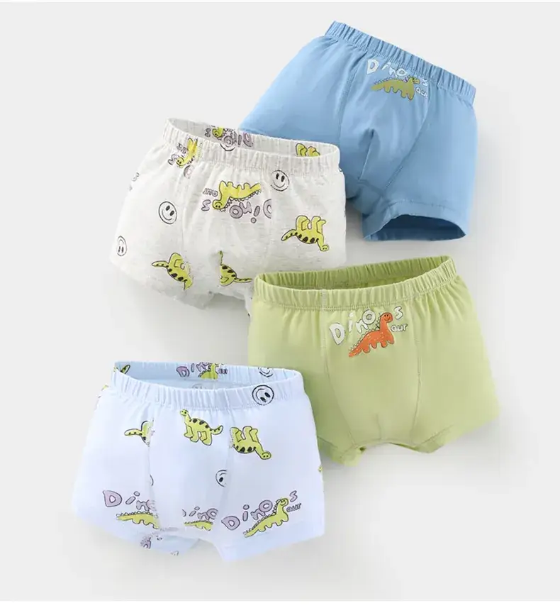 New Kids Cotton Boxer Underwear Blue & White Pack — feature 13