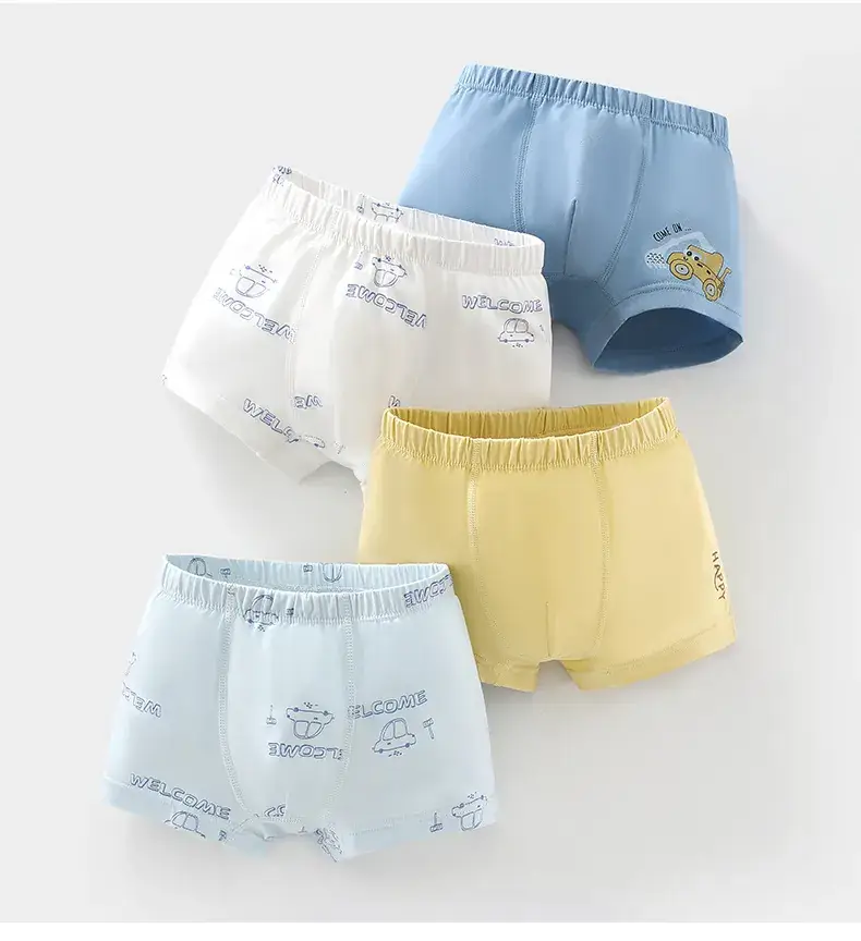 New Kids Cotton Boxer Underwear Blue & White Pack — feature 16