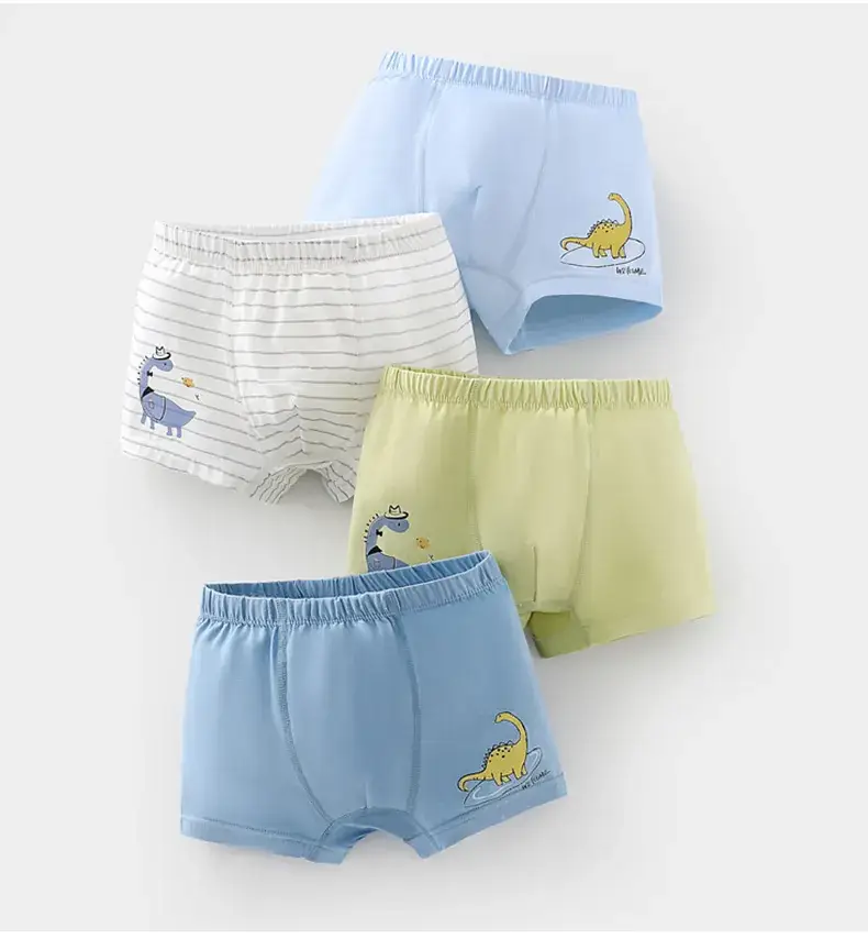 New Kids Cotton Boxer Underwear Blue & White Pack — feature 17