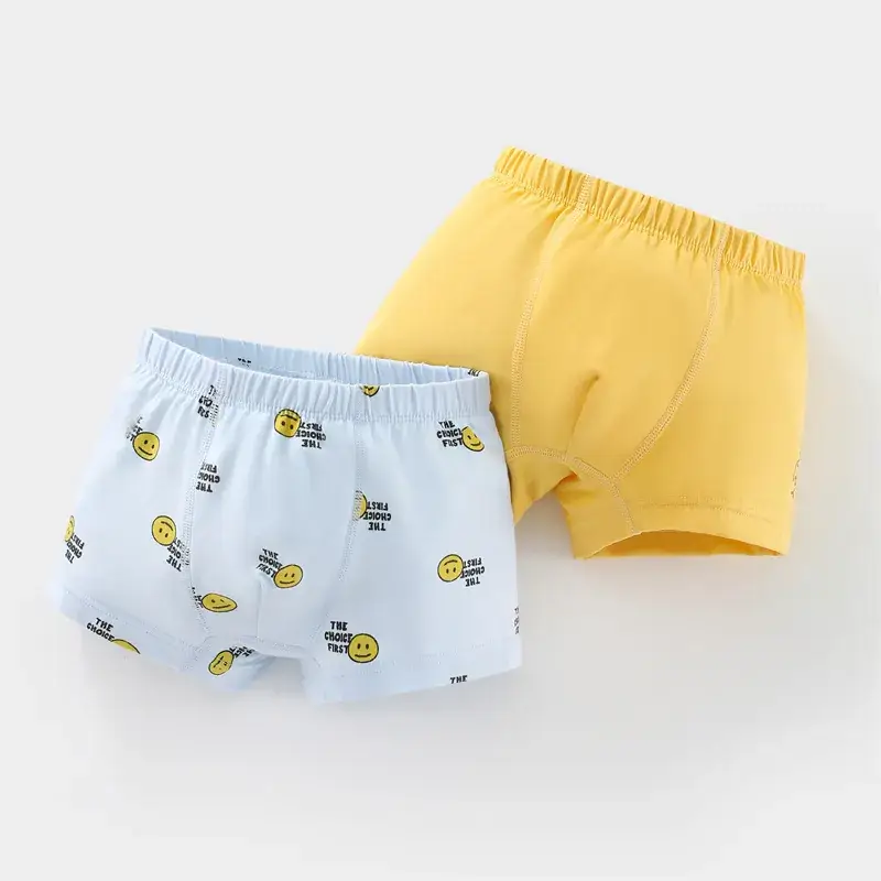 New Kids Cotton Boxer Underwear Blue & White Pack - Image 2