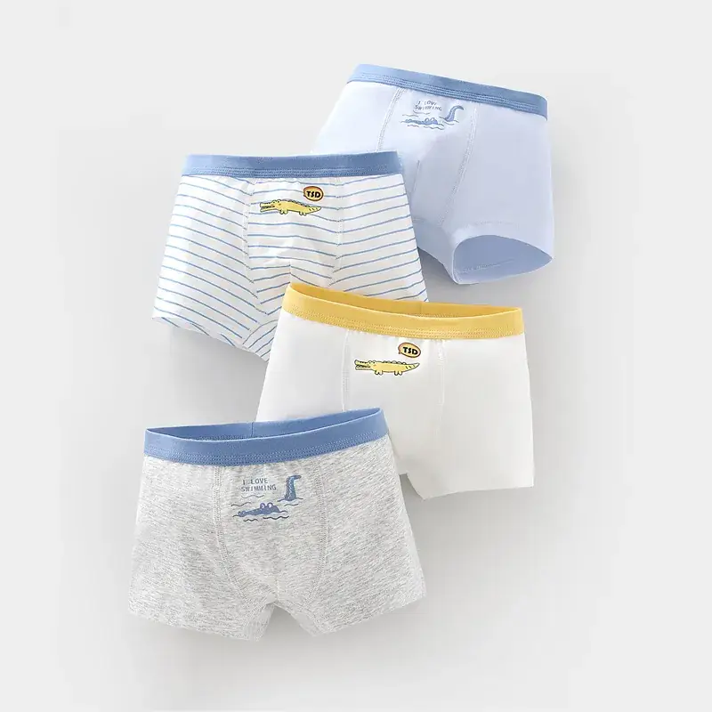 New Kids Cotton Boxer Underwear Blue & White Pack - Image 17