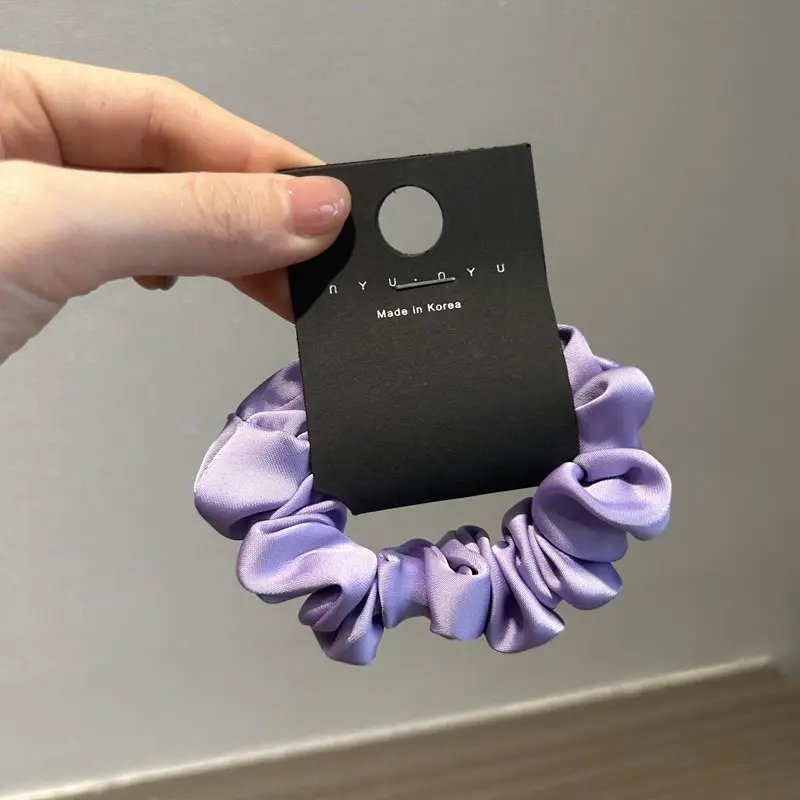 Korean Temperament Satin Hair Ring Pink Blue