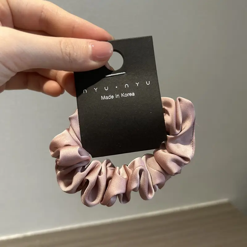 Korean Temperament Satin Hair Ring Pink Blue