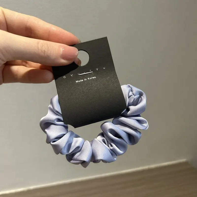 Korean Temperament Satin Hair Ring Pink Blue
