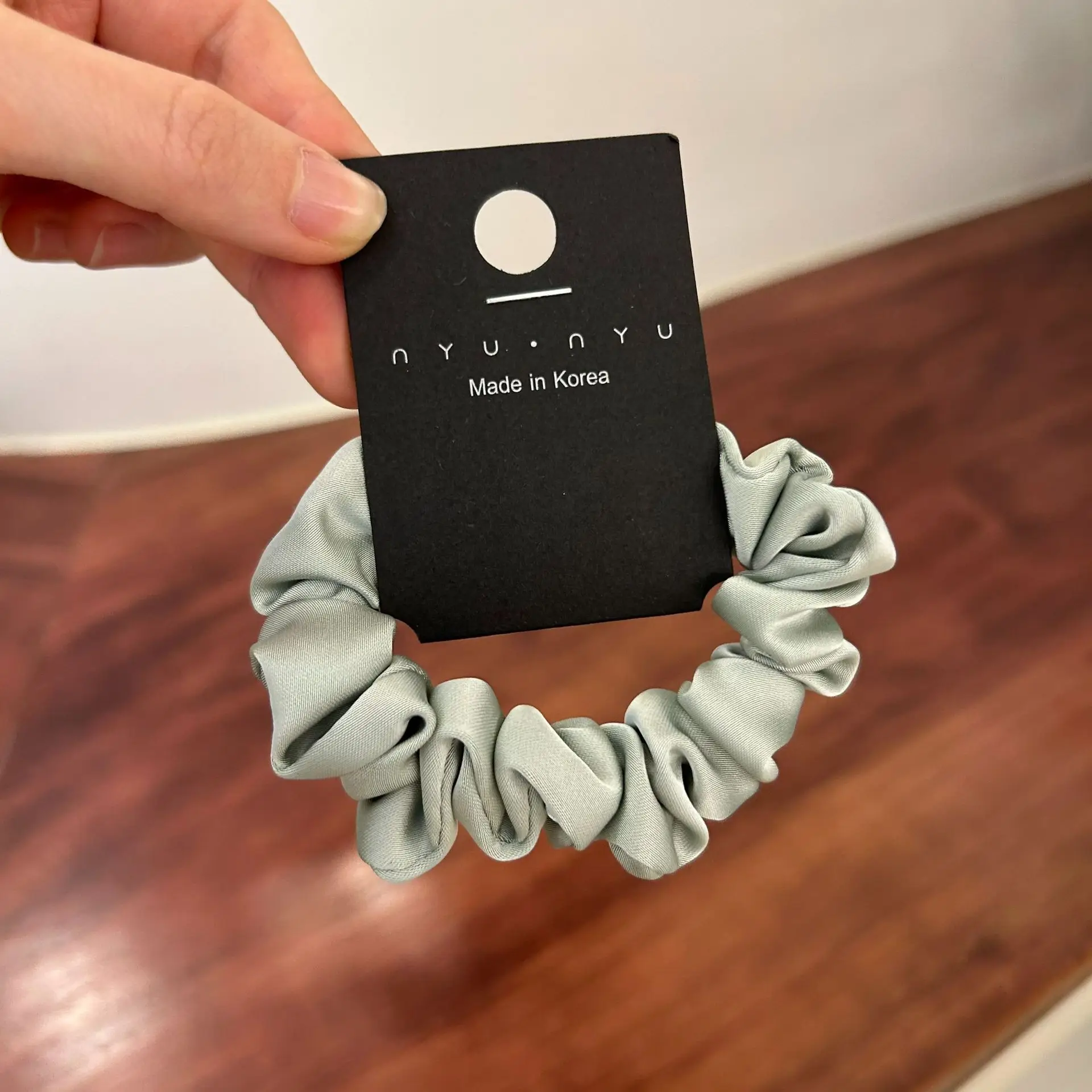 Korean Temperament Satin Hair Ring Pink Blue