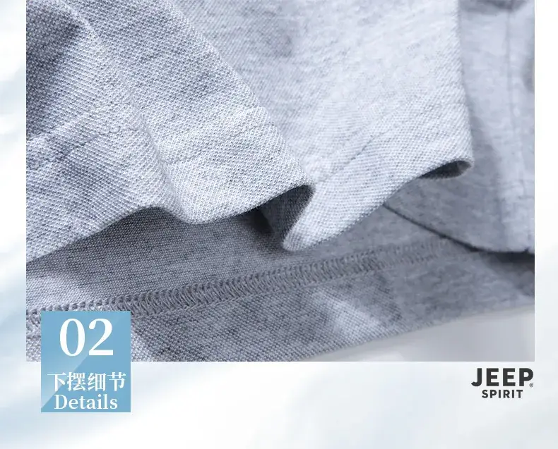 Men White JEEP SPIRIT Polo T-Shirt — feature 20
