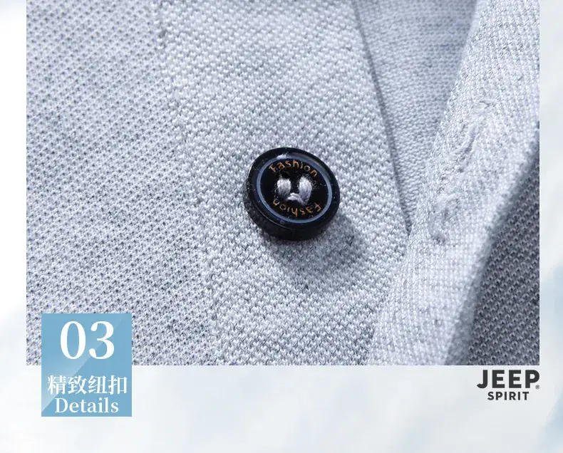 Men White JEEP SPIRIT Polo T-Shirt — feature 21