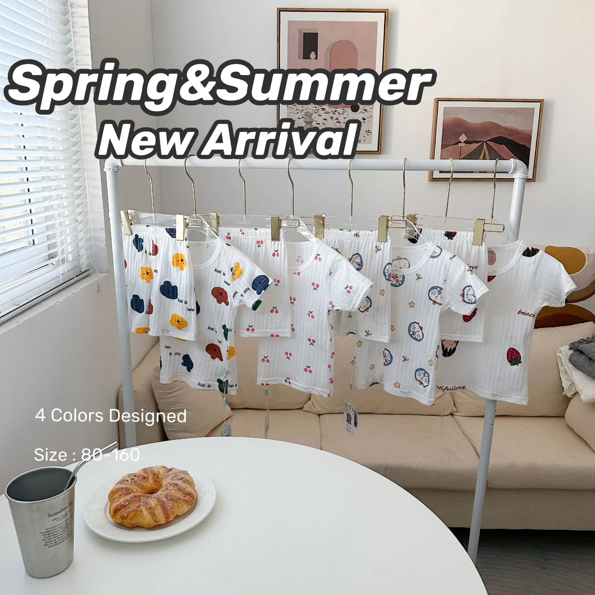 Baby's Cartoon Boneless Pajamas Short Sleeve — feature 2