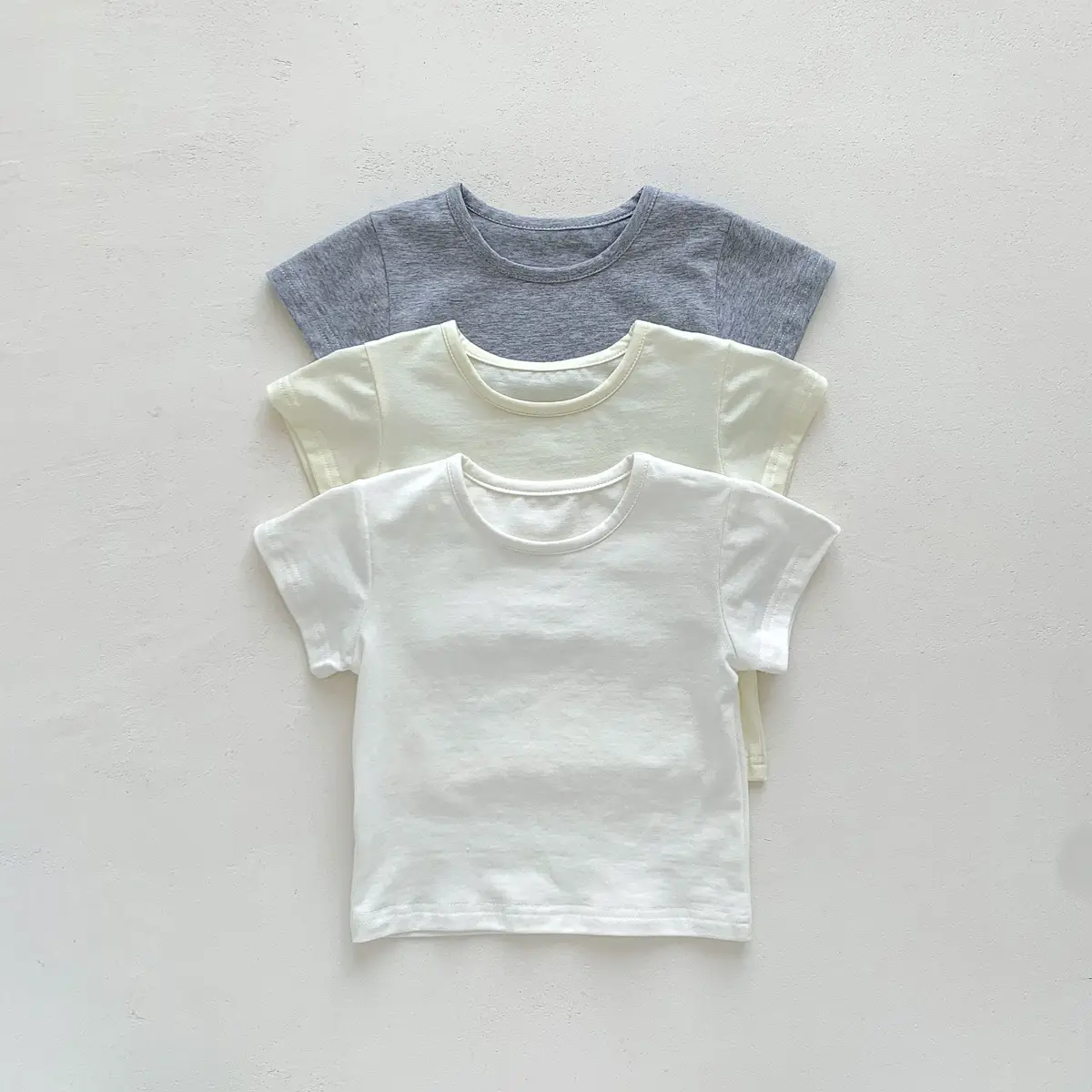 Children's White Short Sleeve T-Shirt Round Neck — feature 18