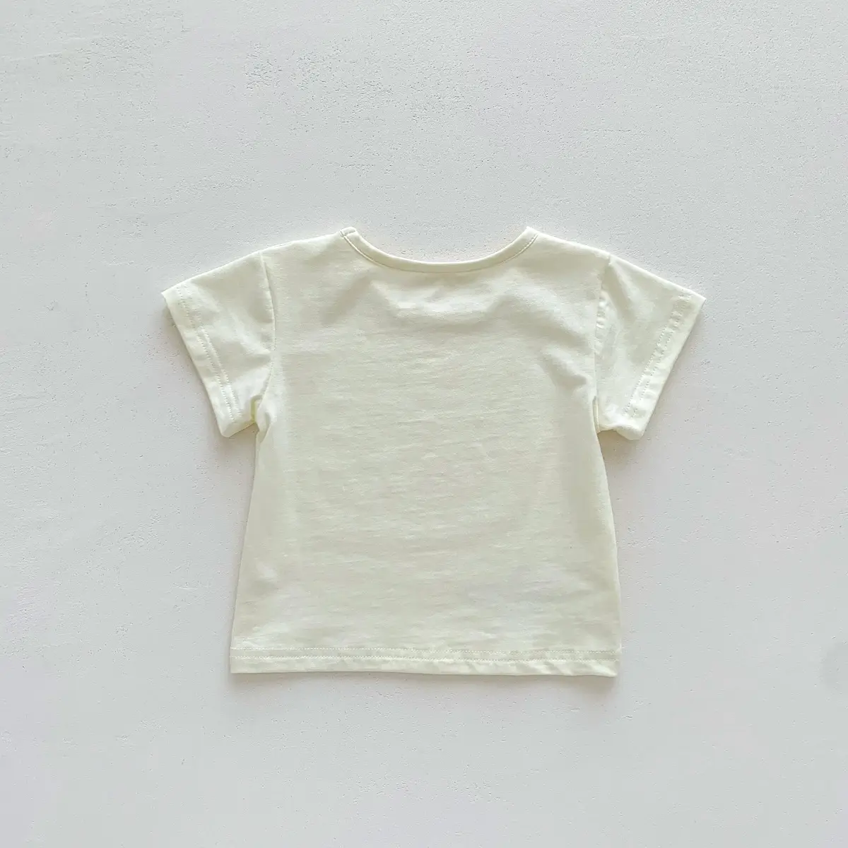Children's White Short Sleeve T-Shirt Round Neck — feature 9