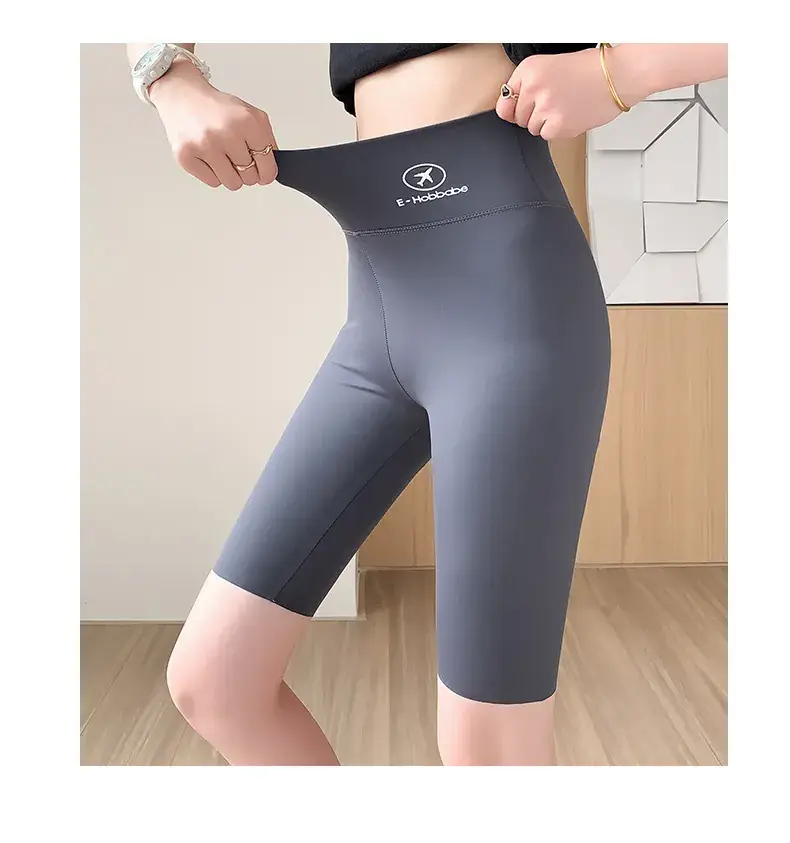 Black High Waist Slim Fit Yoga Pants for Women — feature 14