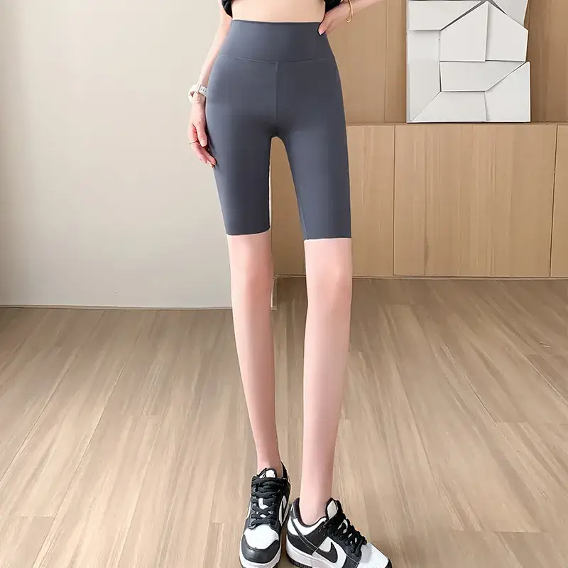 Black High Waist Slim Fit Yoga Pants for Women - Image 6