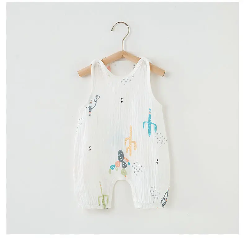 Baby's Cotton Gauze Jumpsuit Summer Newborn — feature 6