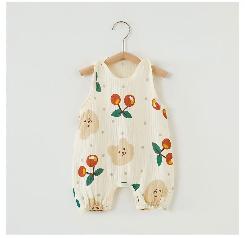 Baby's Cotton Gauze Jumpsuit Summer Newborn — feature 7