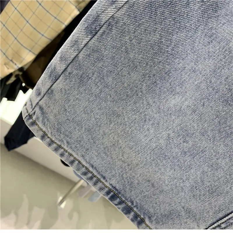 Women Denim High Waist Slimming Skirt Light Blue 2023 — feature 10