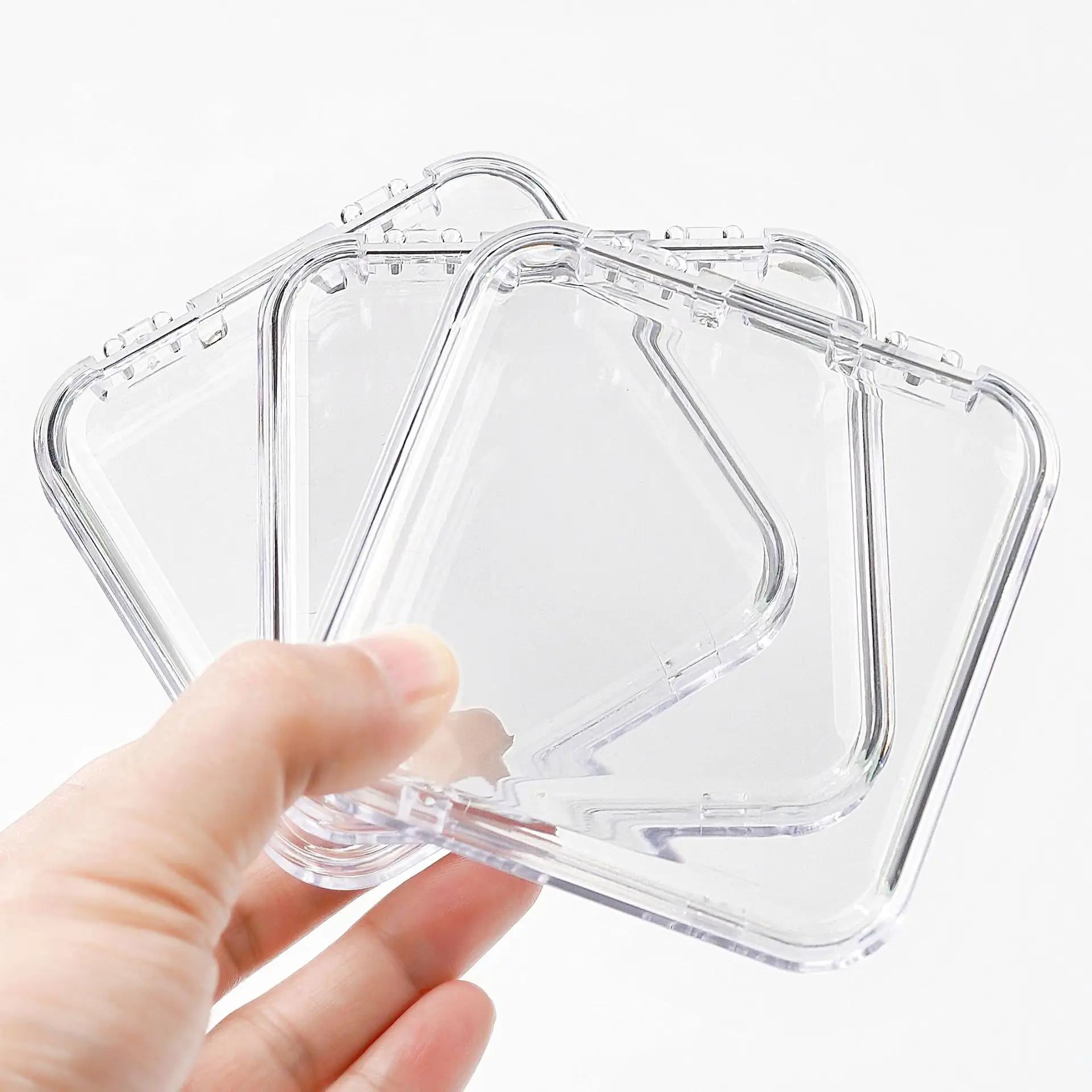 Clear Nail Art Storage Box High-Permeability Armor Display