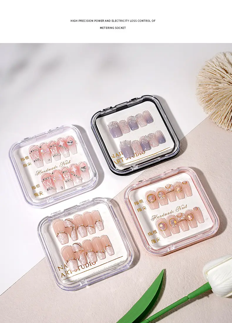 Clear Nail Art Storage Box High-Permeability Armor Display — feature 27