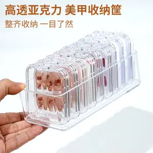 Clear Nail Art Storage Box High-Permeability Armor Display — feature 3