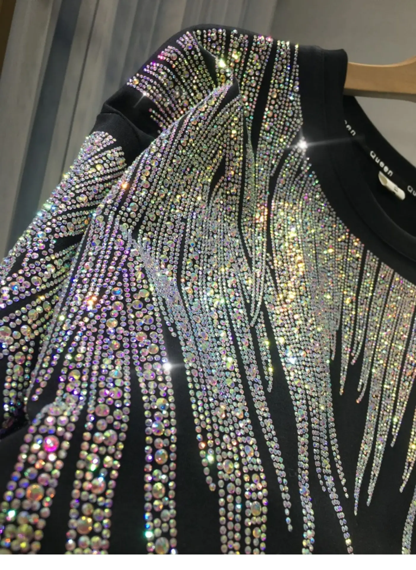 Heavy-Duty Rhinestone T-Shirt Extra Large Men Women — feature 11