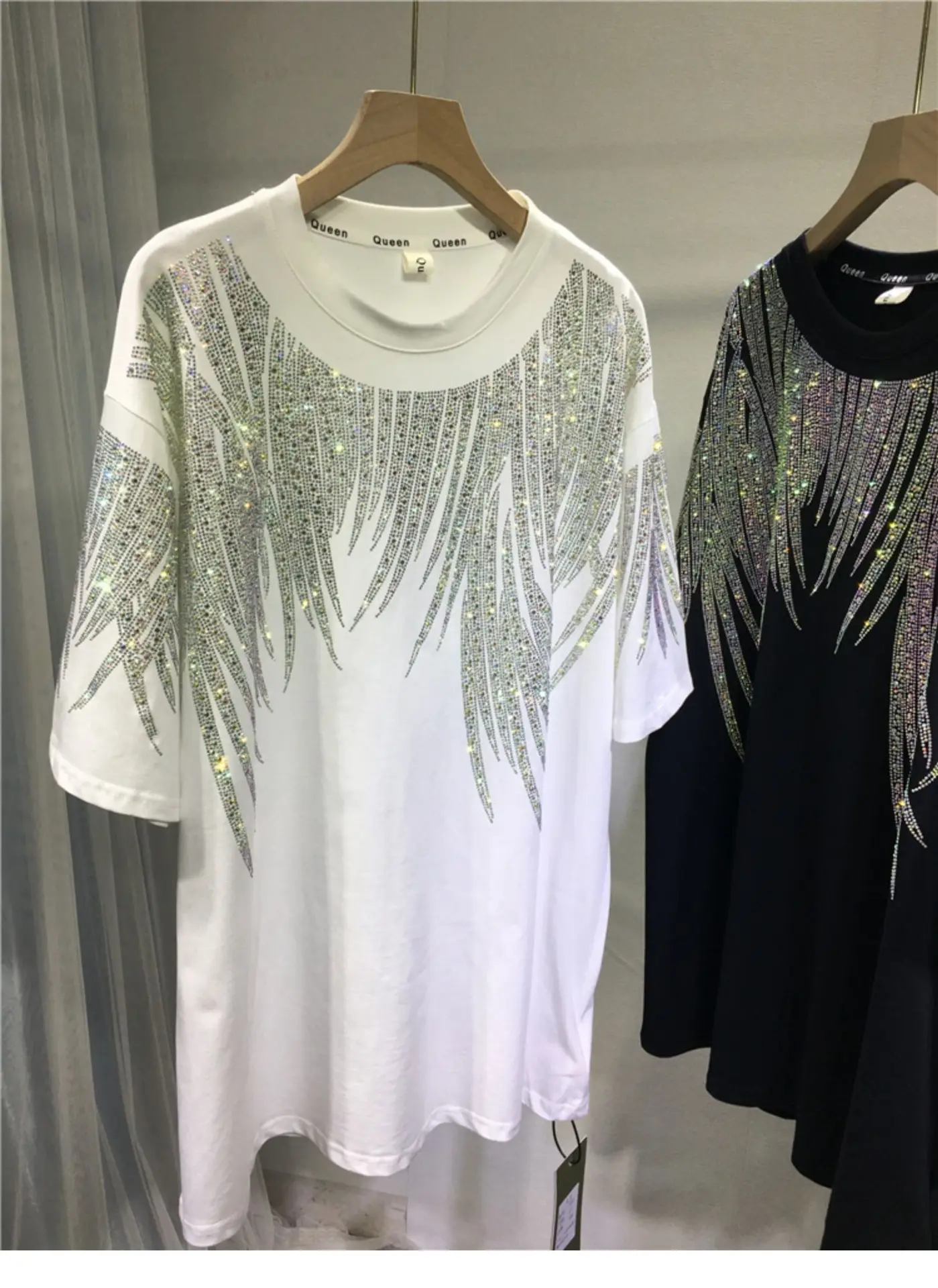 Heavy-Duty Rhinestone T-Shirt Extra Large Men Women — feature 18