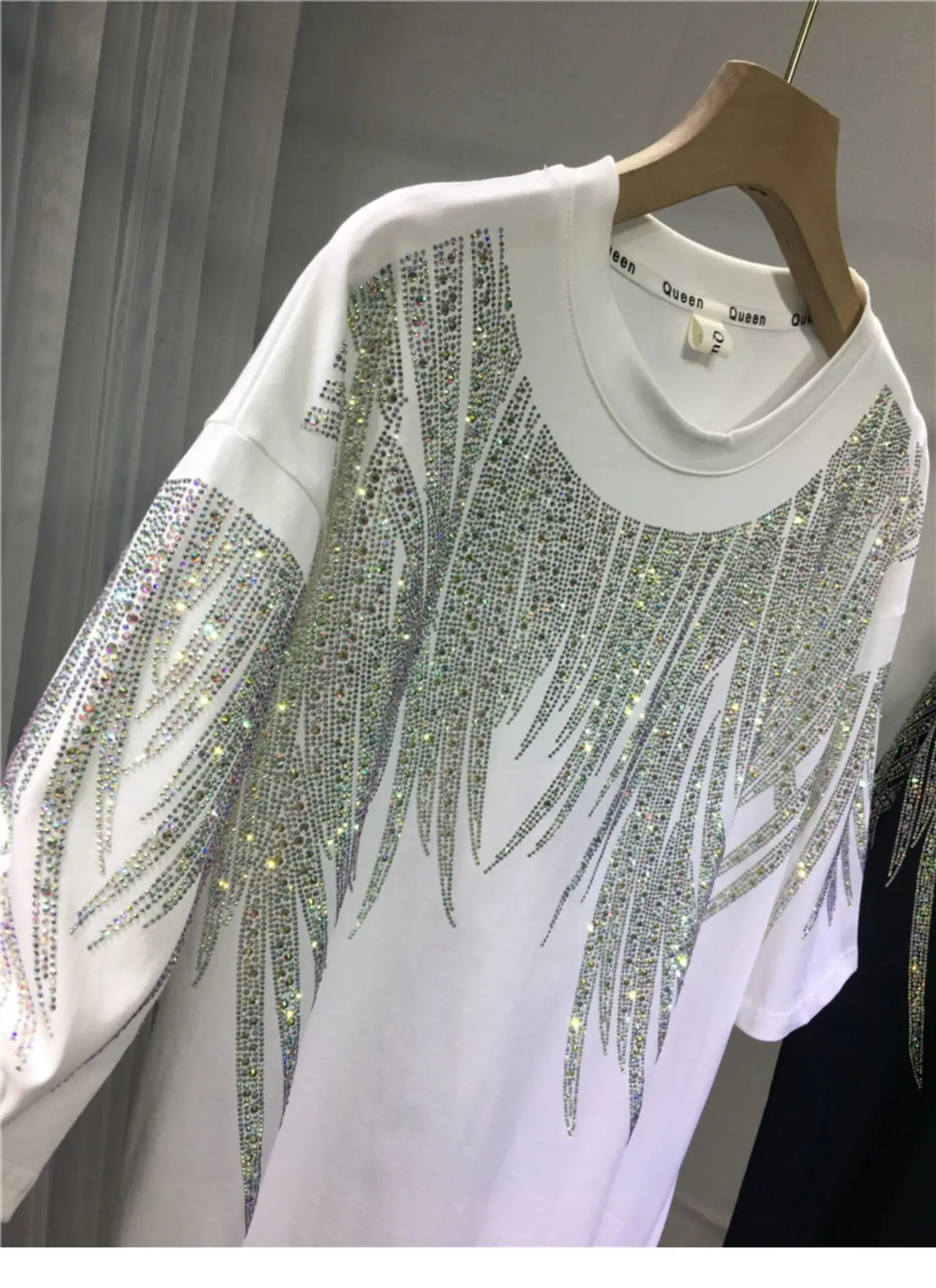 Heavy-Duty Rhinestone T-Shirt Extra Large Men Women — feature 19