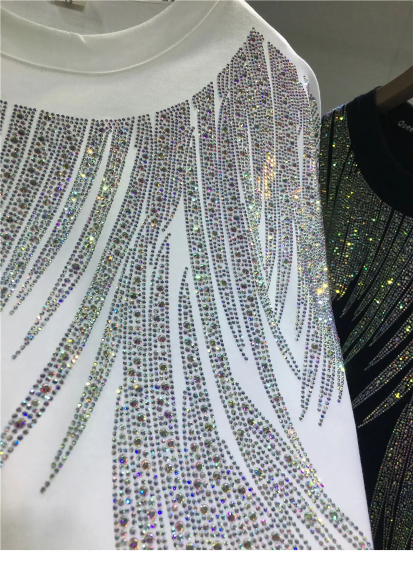 Heavy-Duty Rhinestone T-Shirt Extra Large Men Women — feature 22