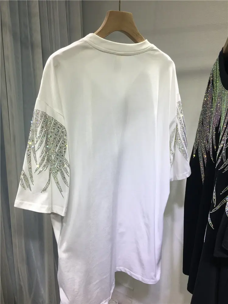 Heavy-Duty Rhinestone T-Shirt Extra Large Men Women — feature 26