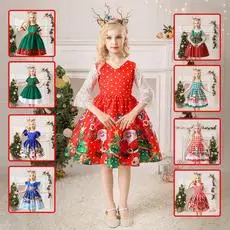 Halloween Girls' Orange Printed Tulle Skirt Dress with Bow & Hat — feature 3