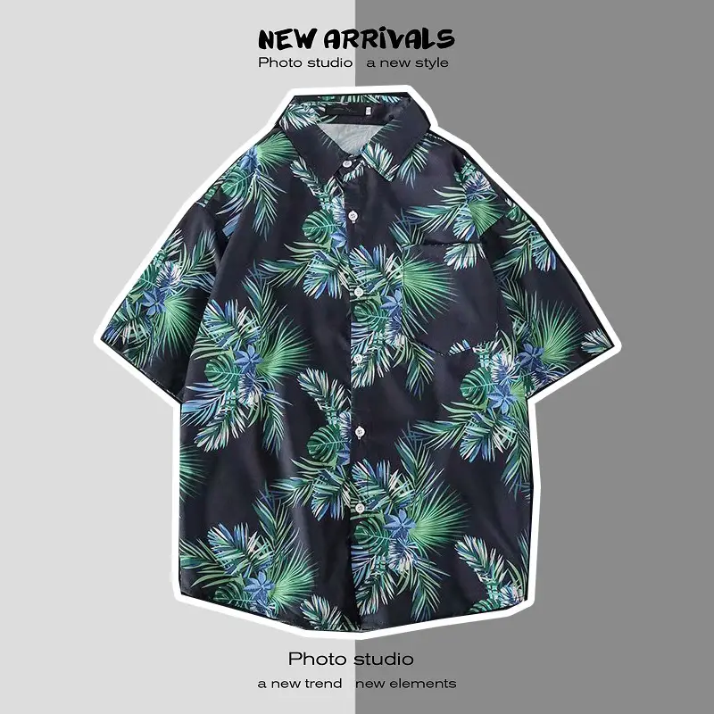 Men's Short Sleeve Printed Shirt Summer Wear — feature 11