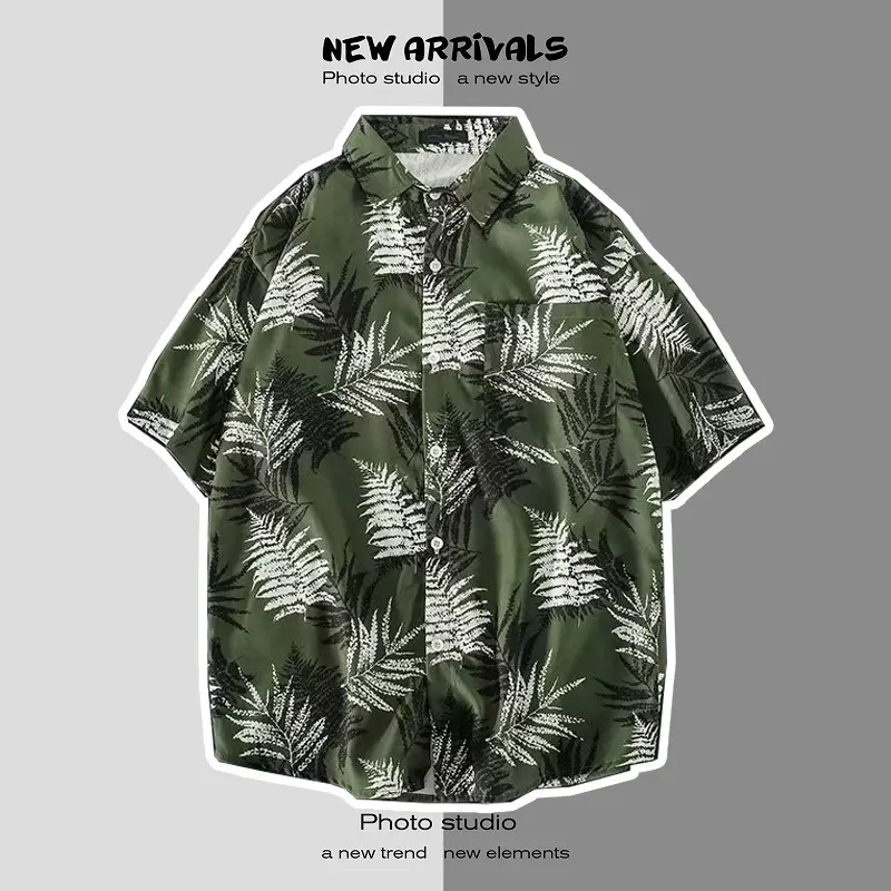 Men's Short Sleeve Printed Shirt Summer Wear — feature 16
