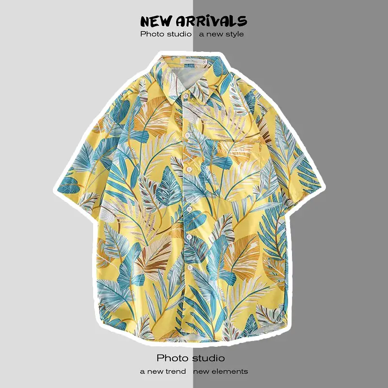 Men's Short Sleeve Printed Shirt Summer Wear — feature 24