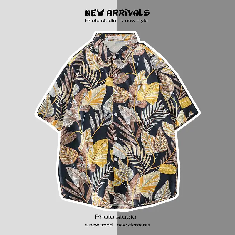 Men's Short Sleeve Printed Shirt Summer Wear — feature 25
